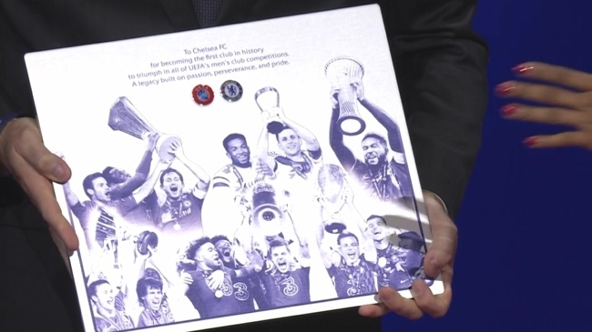 欧洲超级杯, 赛季夺得欧, 切尔西获颁 欧洲超级杯, 赛季夺得欧, 切尔西获颁